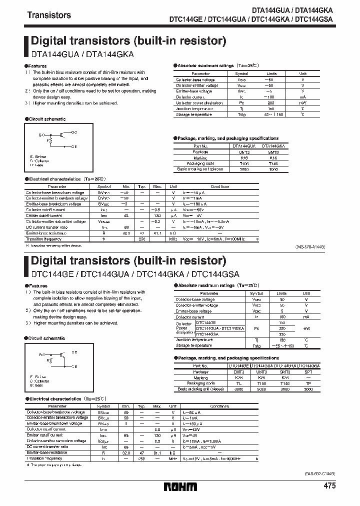 DTA144GKA_104203.PDF Datasheet