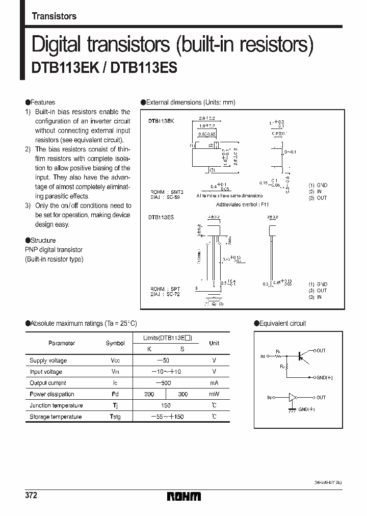 DTB113_72090.PDF Datasheet