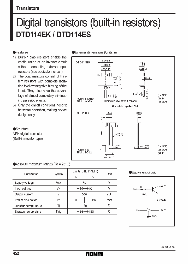 DTD114E_70595.PDF Datasheet