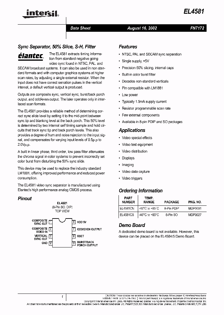 EL4581_182540.PDF Datasheet