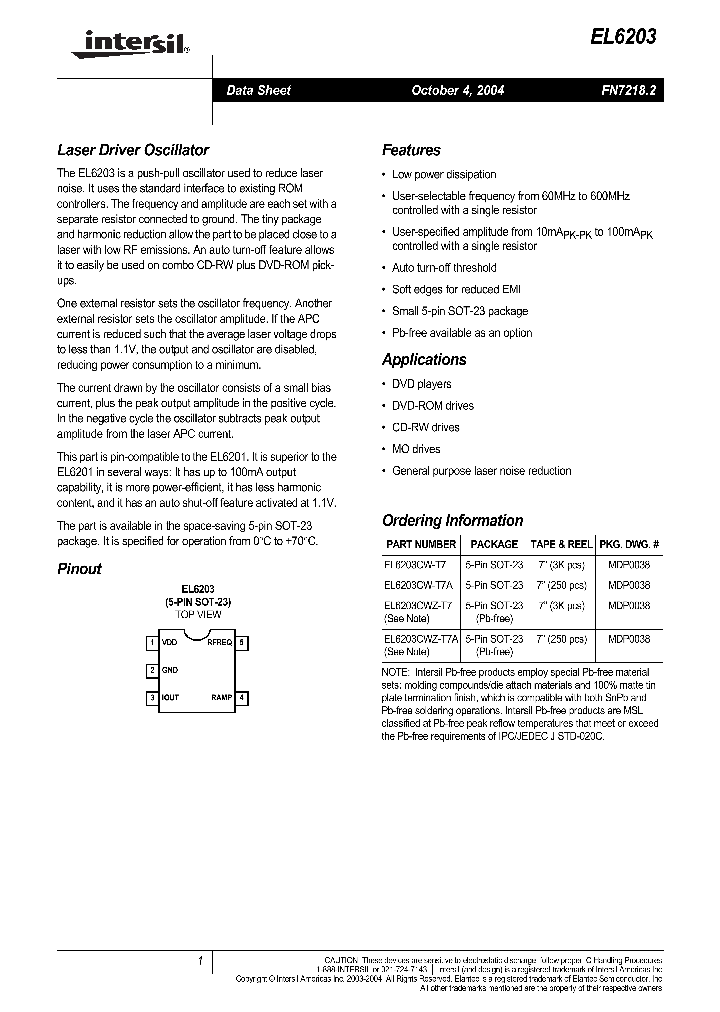 EL6203_188612.PDF Datasheet
