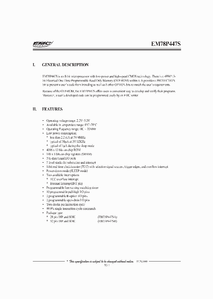 EM78P447_23525.PDF Datasheet