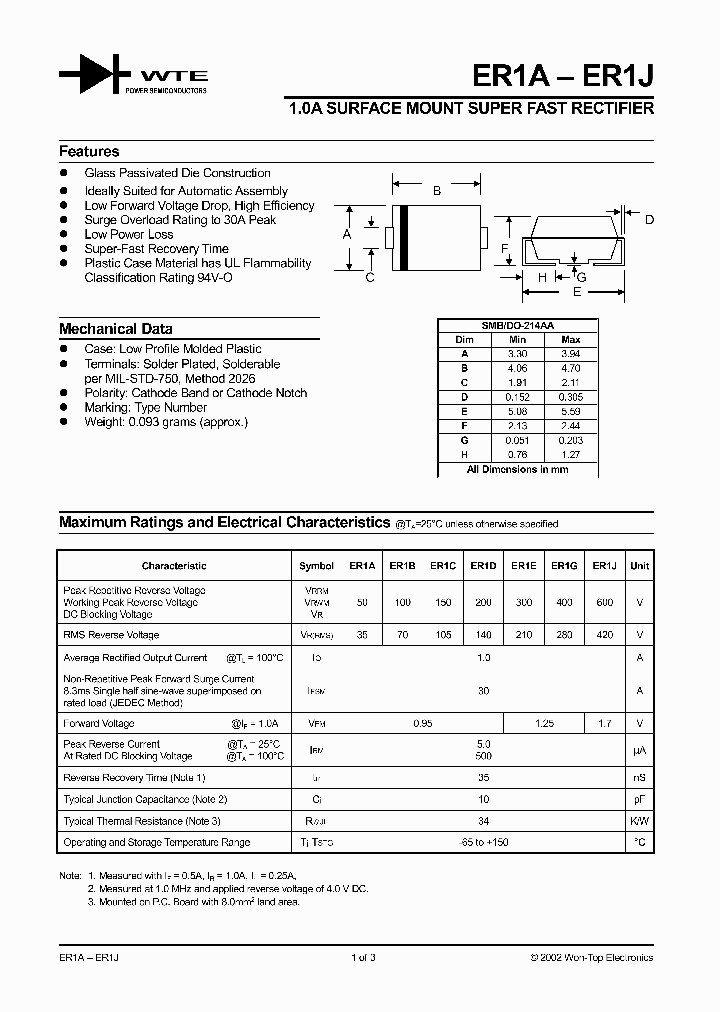 ER1J-T1_153874.PDF Datasheet