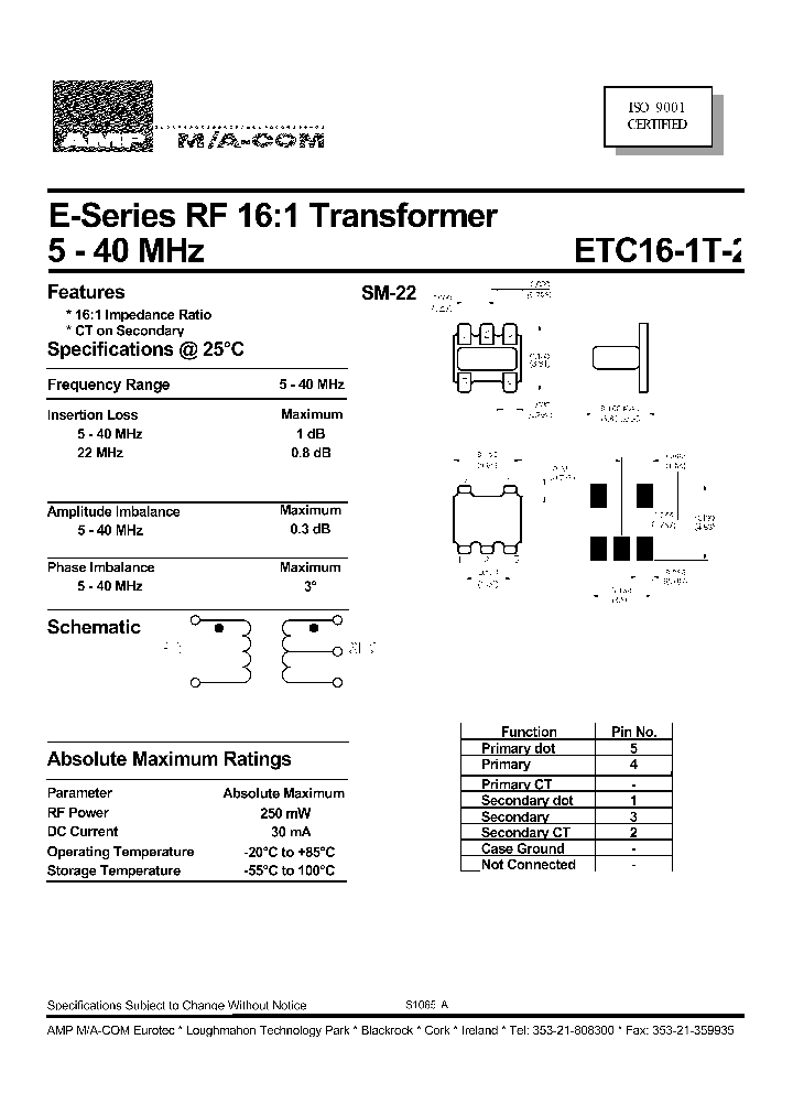 ETC16-1T-2_71768.PDF Datasheet