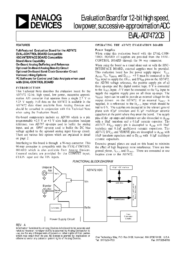 EVAL-AD7472_171713.PDF Datasheet