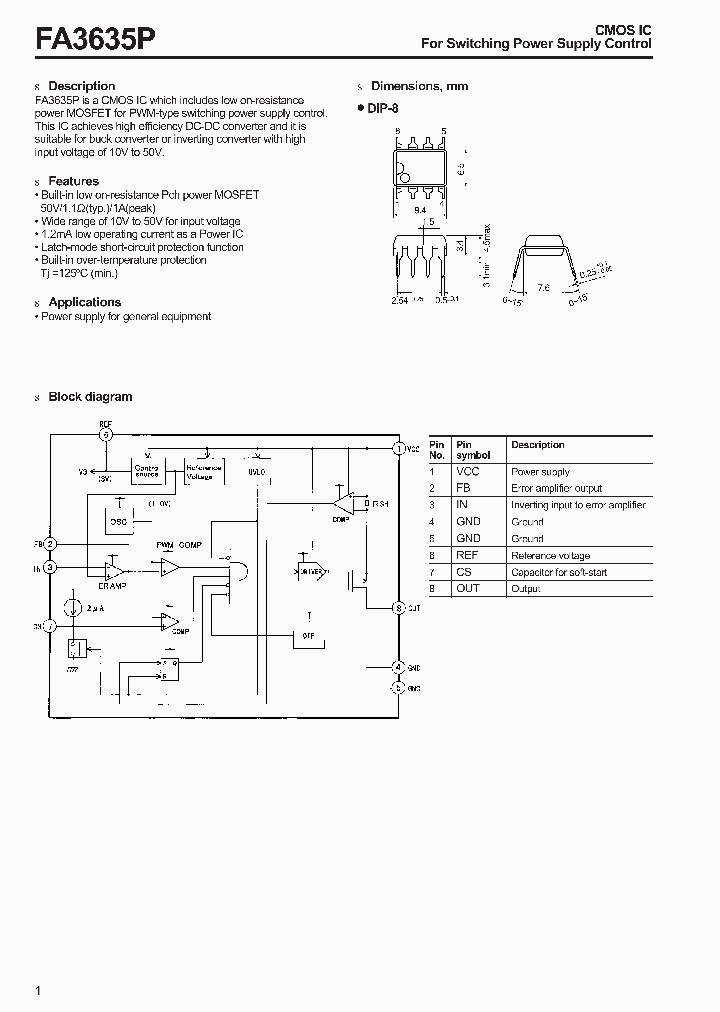FA3635P_142337.PDF Datasheet