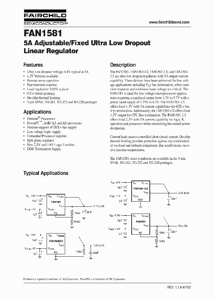 FAN1581_25457.PDF Datasheet