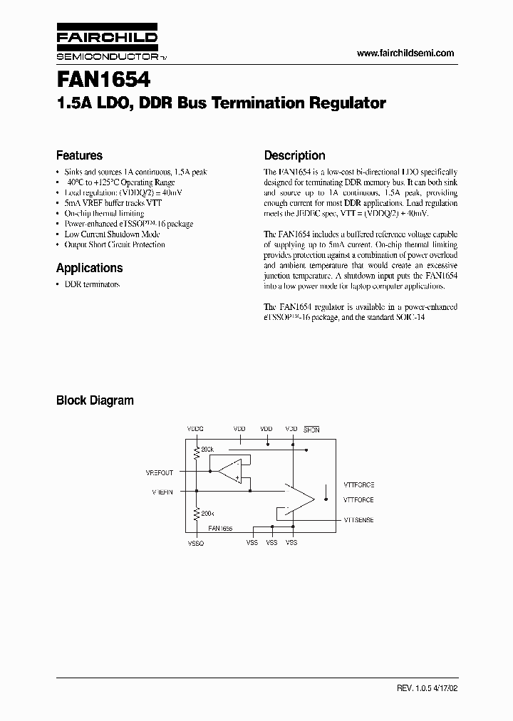 FAN1654_173627.PDF Datasheet