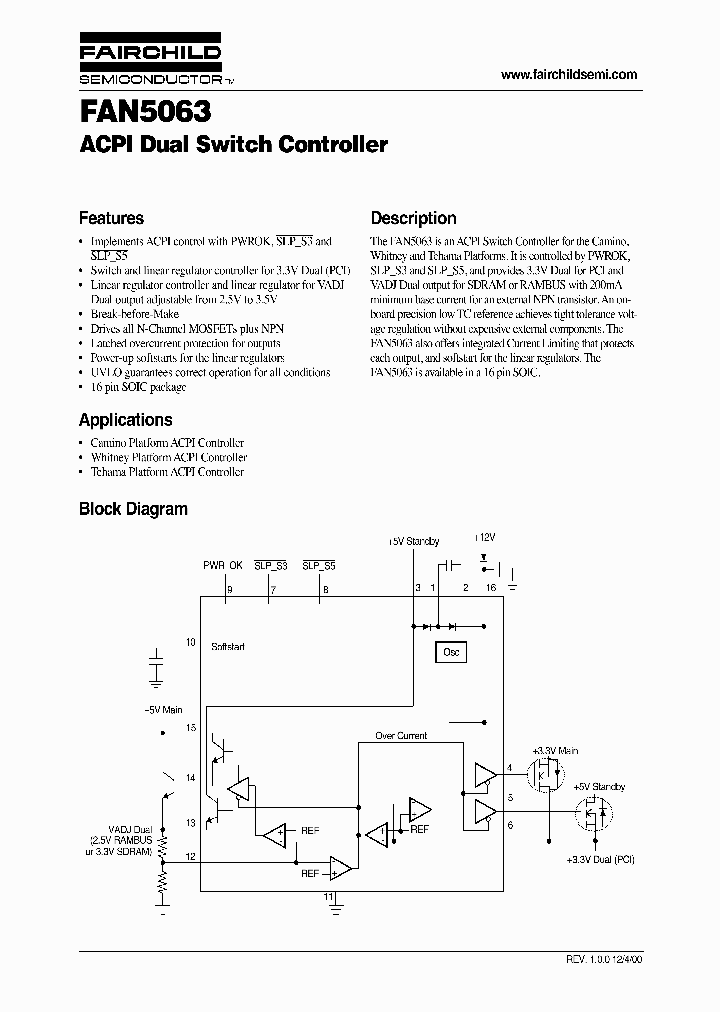 FAN5063_170860.PDF Datasheet