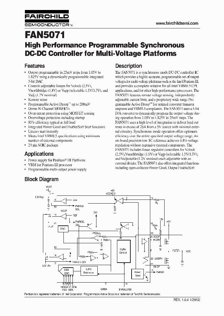 FAN5071_104729.PDF Datasheet