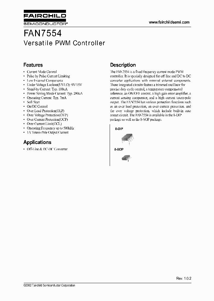 FAN7554_174496.PDF Datasheet