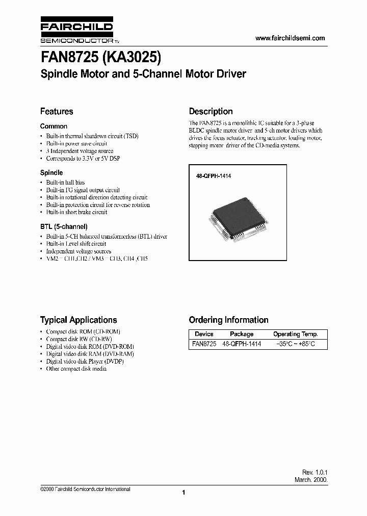 FAN8725_39477.PDF Datasheet