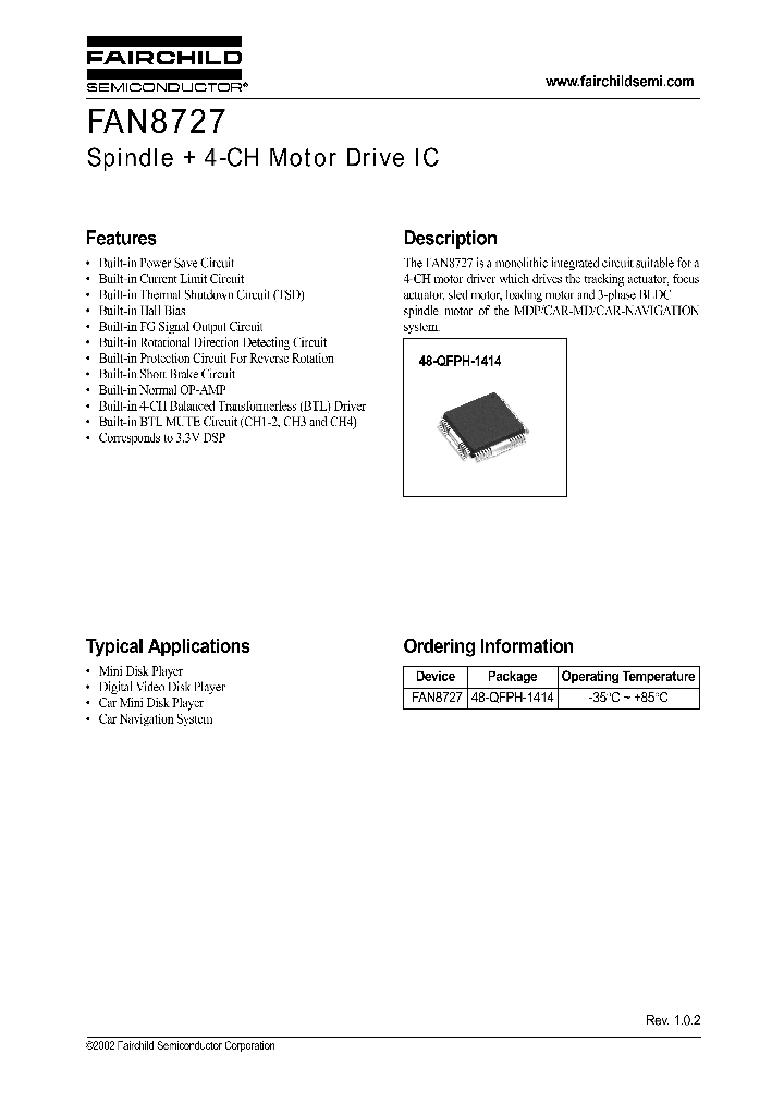 FAN8727_39478.PDF Datasheet
