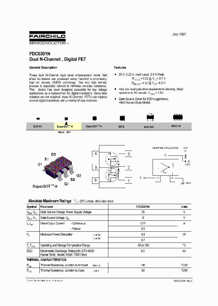 FDC6301_134537.PDF Datasheet