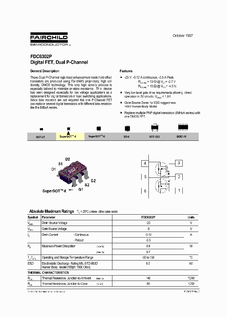 FDC6302P_134539.PDF Datasheet