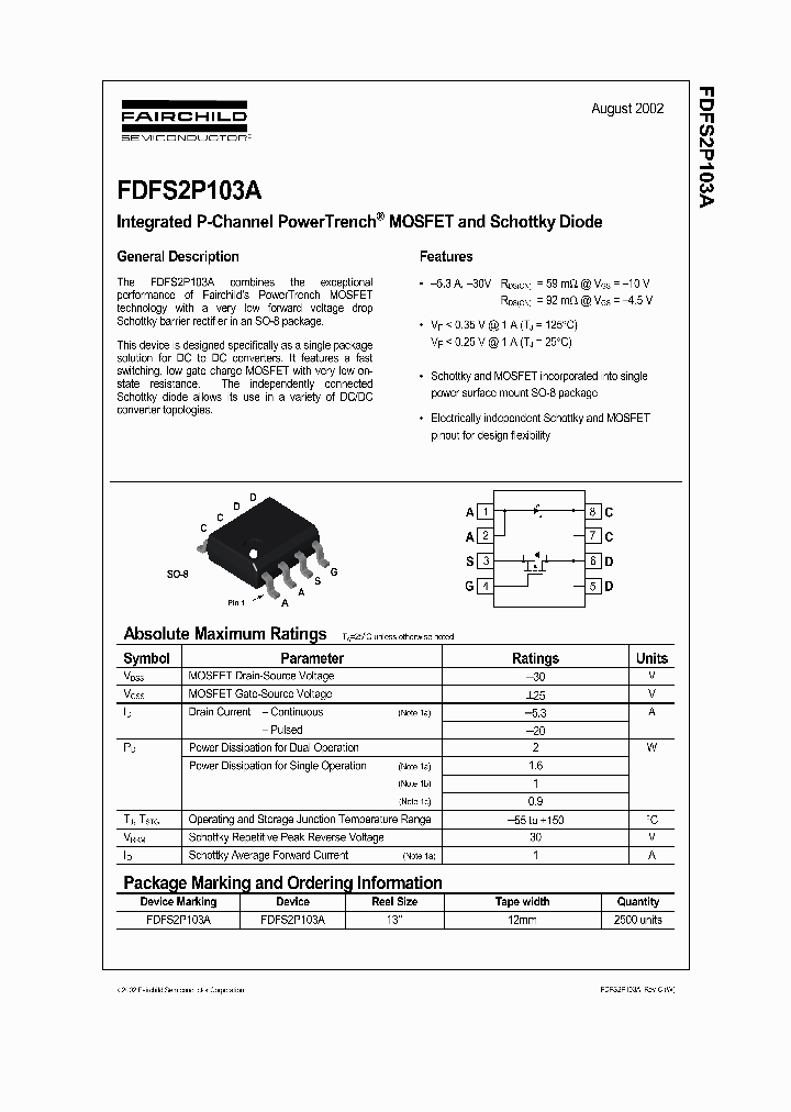 FDFS2P103A_182396.PDF Datasheet