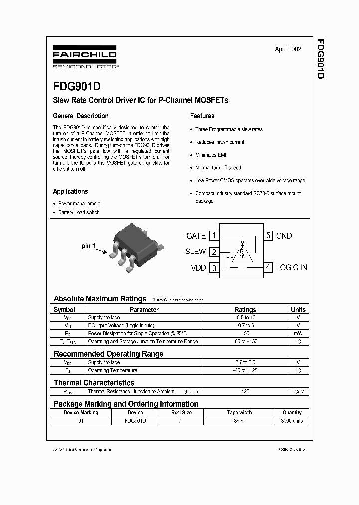 FDG901_193849.PDF Datasheet