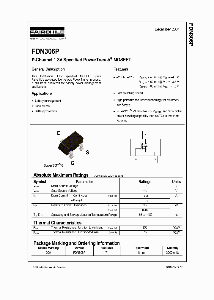 FDN306P_184821.PDF Datasheet