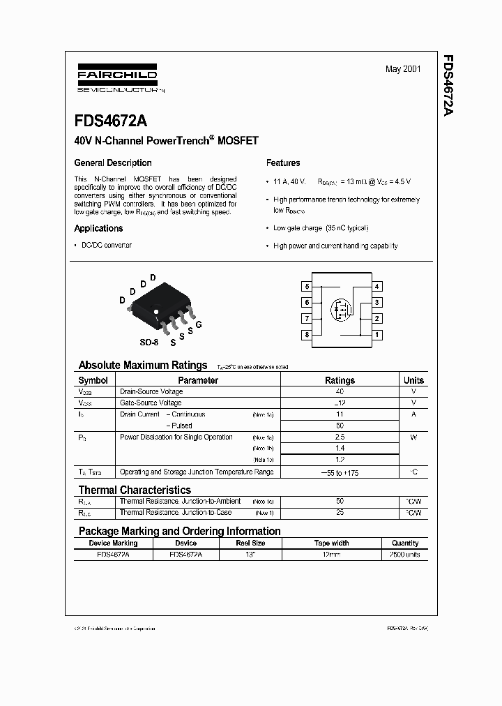 FDS4672A_98640.PDF Datasheet
