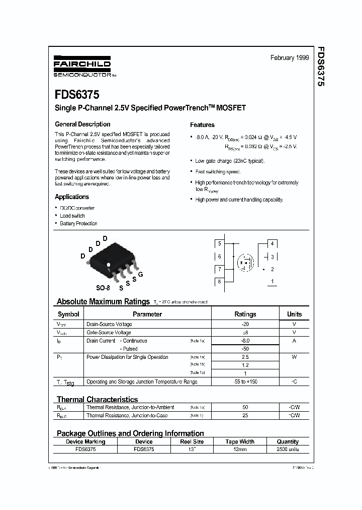 FDS6375_168397.PDF Datasheet