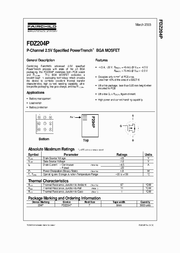 FDZ204P_32499.PDF Datasheet