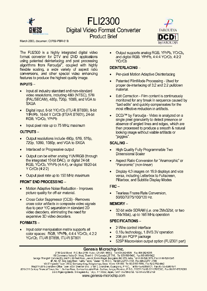 FLI2300_176280.PDF Datasheet