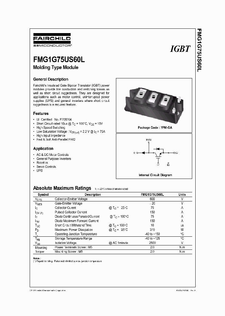 FMG1G75US60L_40809.PDF Datasheet