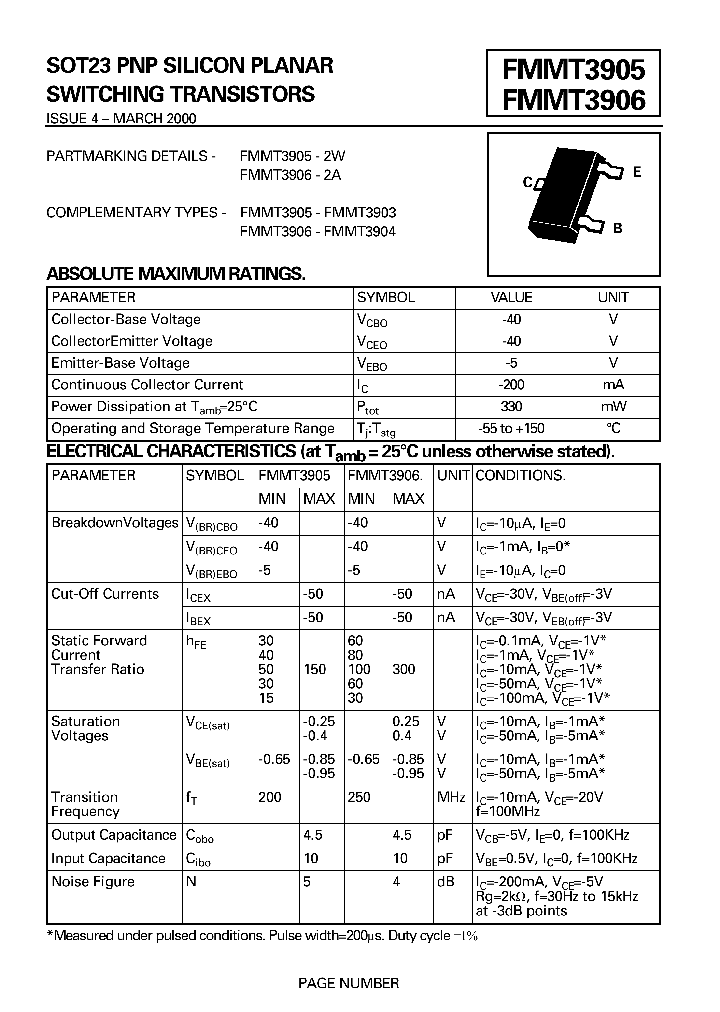 FMMT3905_158598.PDF Datasheet