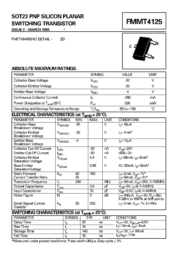 FMMT4125_41872.PDF Datasheet