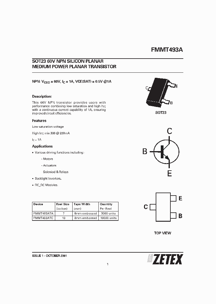 FMMT493ATA_38950.PDF Datasheet