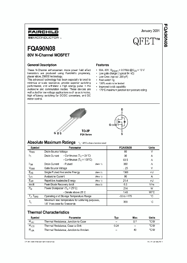 FQA90N08_169528.PDF Datasheet