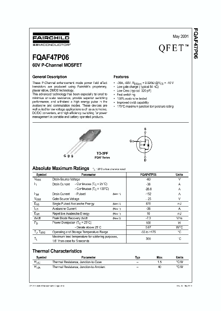 FQAF47P06_195006.PDF Datasheet