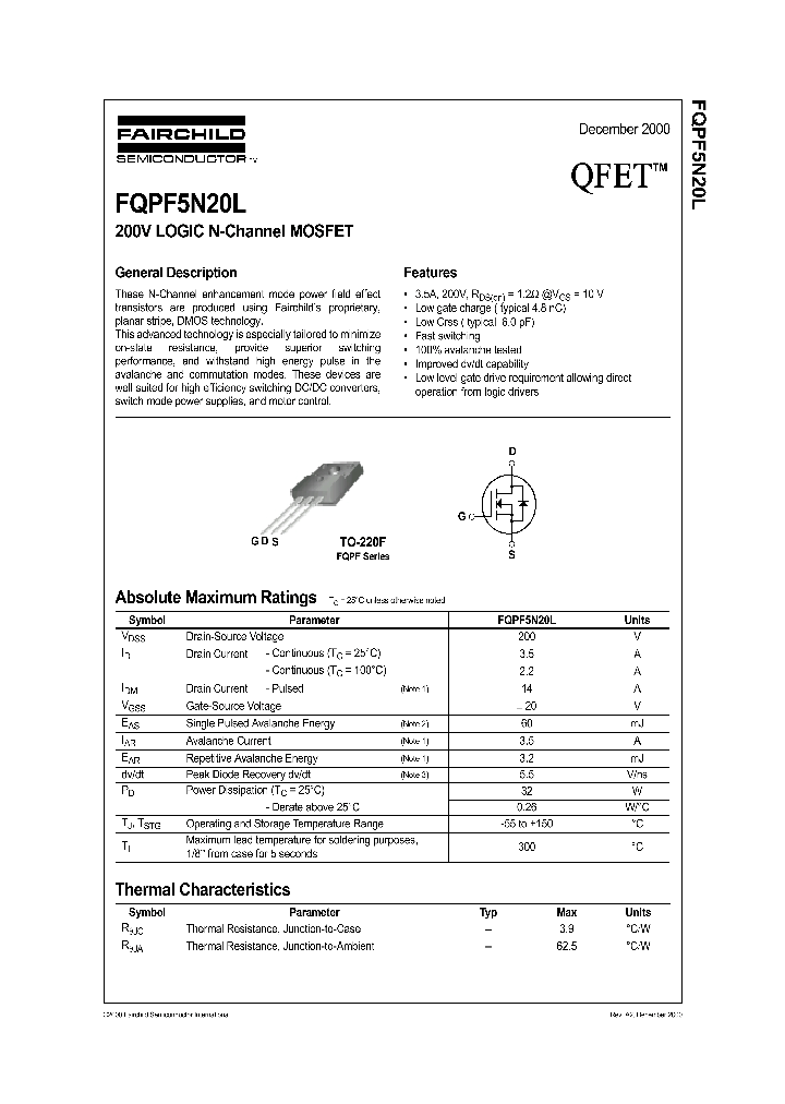 FQPF5N20L_38794.PDF Datasheet