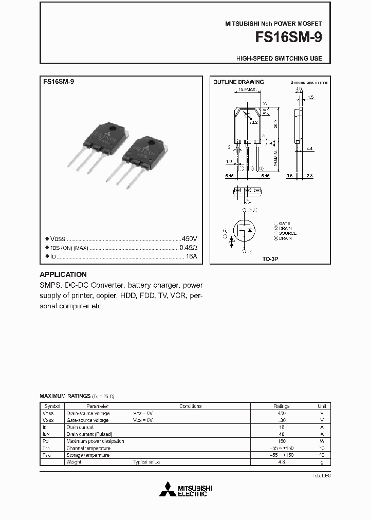 FS16SM-9_179841.PDF Datasheet