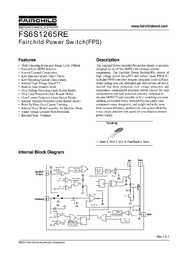 FS6S1265RE_139885.PDF Datasheet