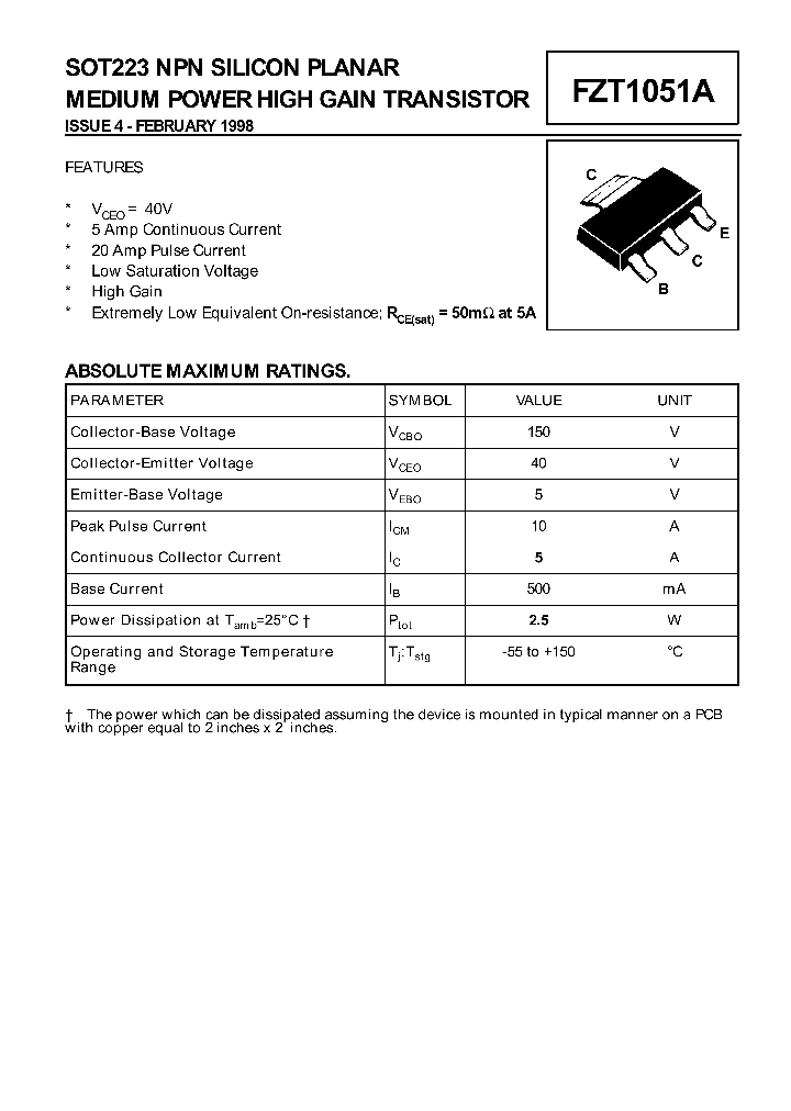 FZT1051A_25524.PDF Datasheet