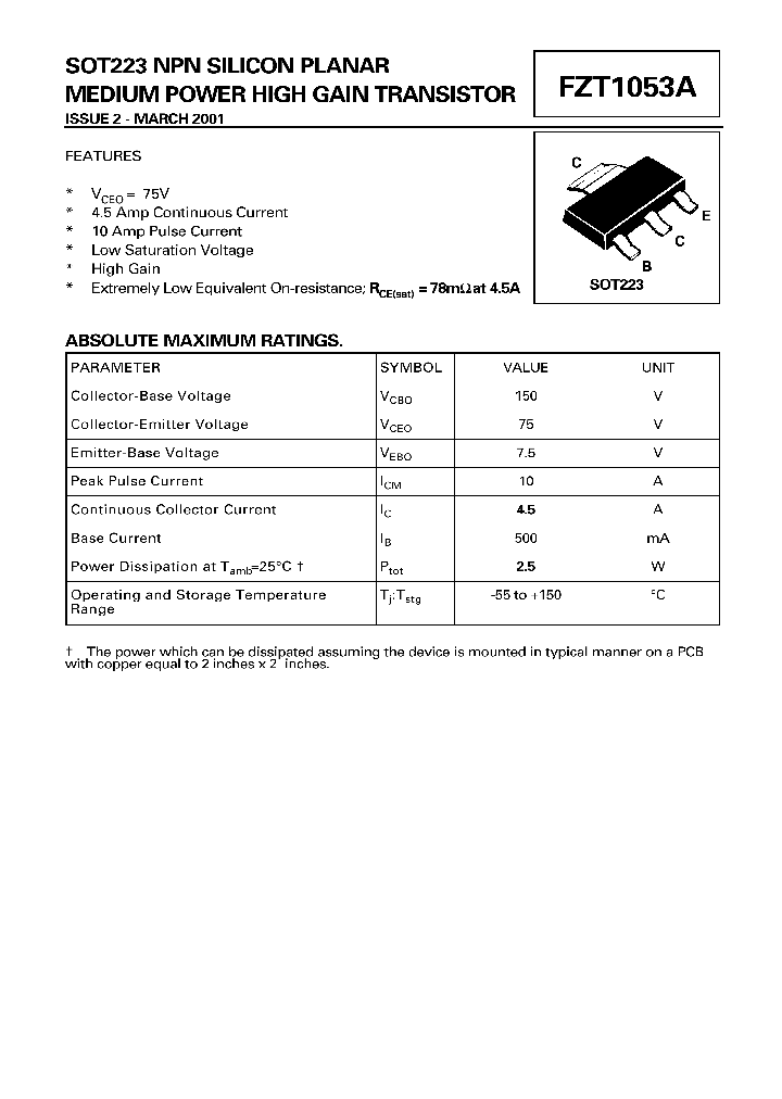 FZT1053_25525.PDF Datasheet