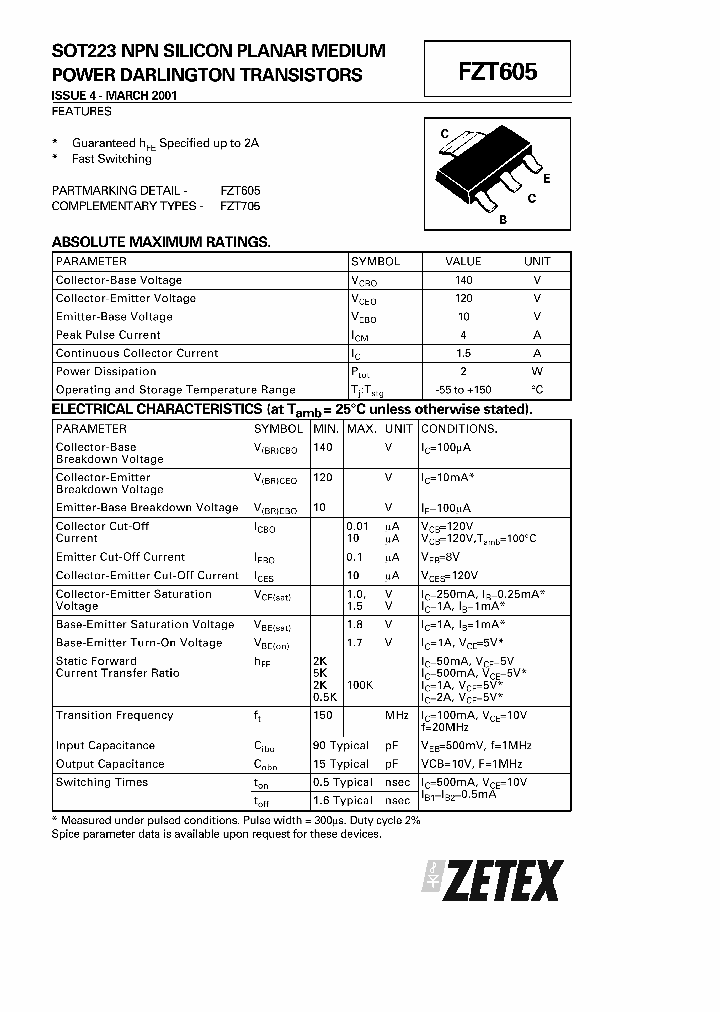 FZT605_73496.PDF Datasheet