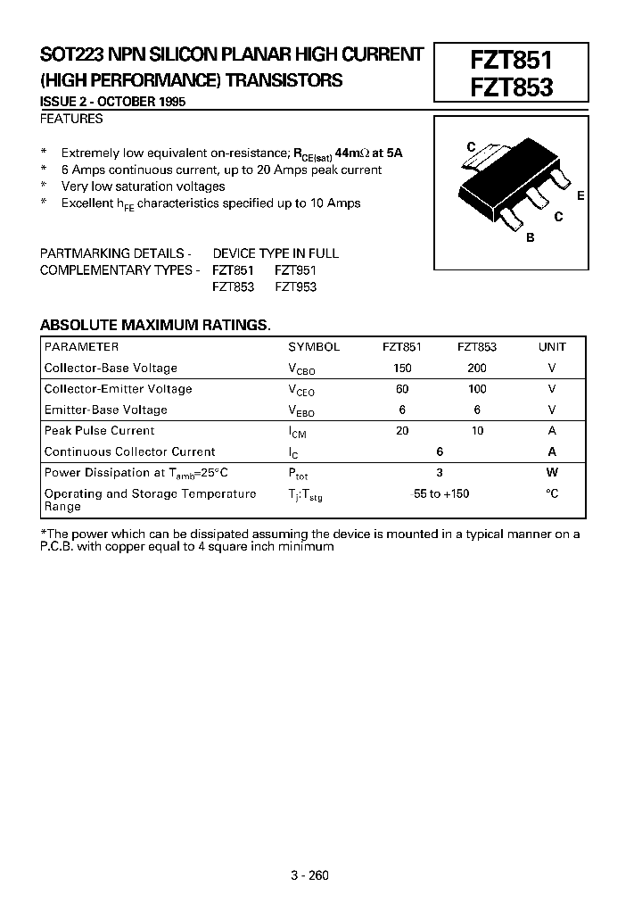 FZT851_72402.PDF Datasheet
