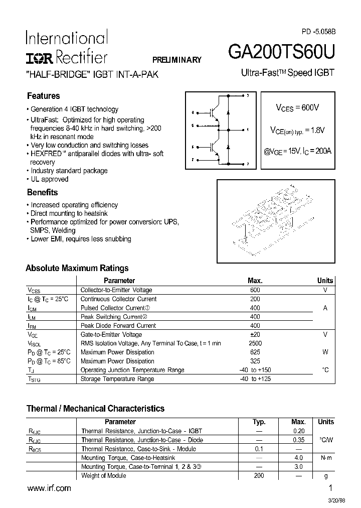 GA200TS60U_63093.PDF Datasheet