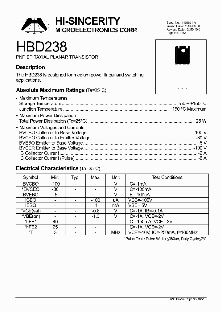 HBD238_164319.PDF Datasheet