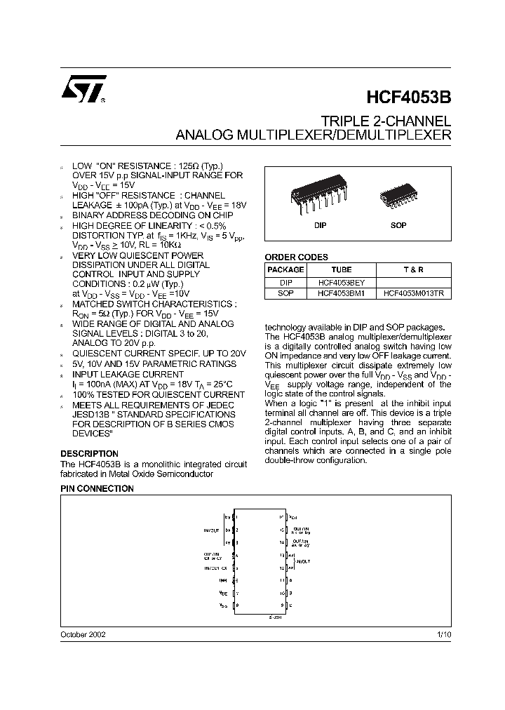 HCF4053M013TR_96461.PDF Datasheet