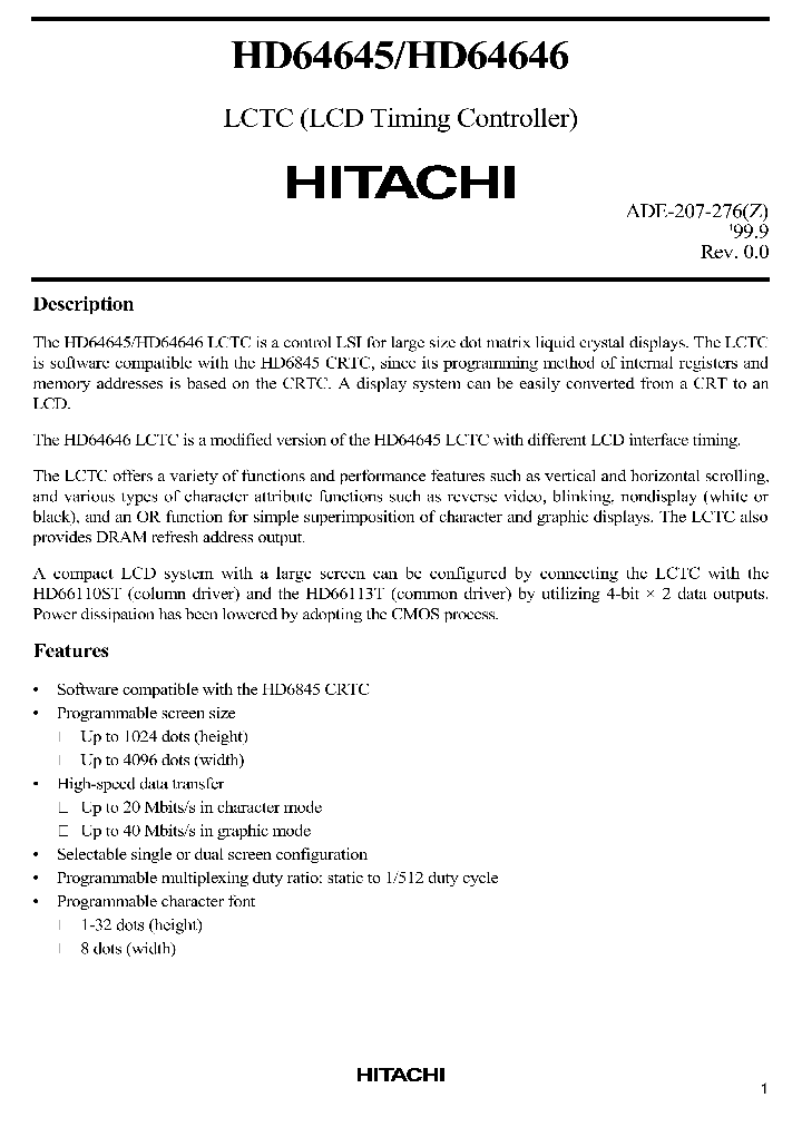 HD64645_167228.PDF Datasheet