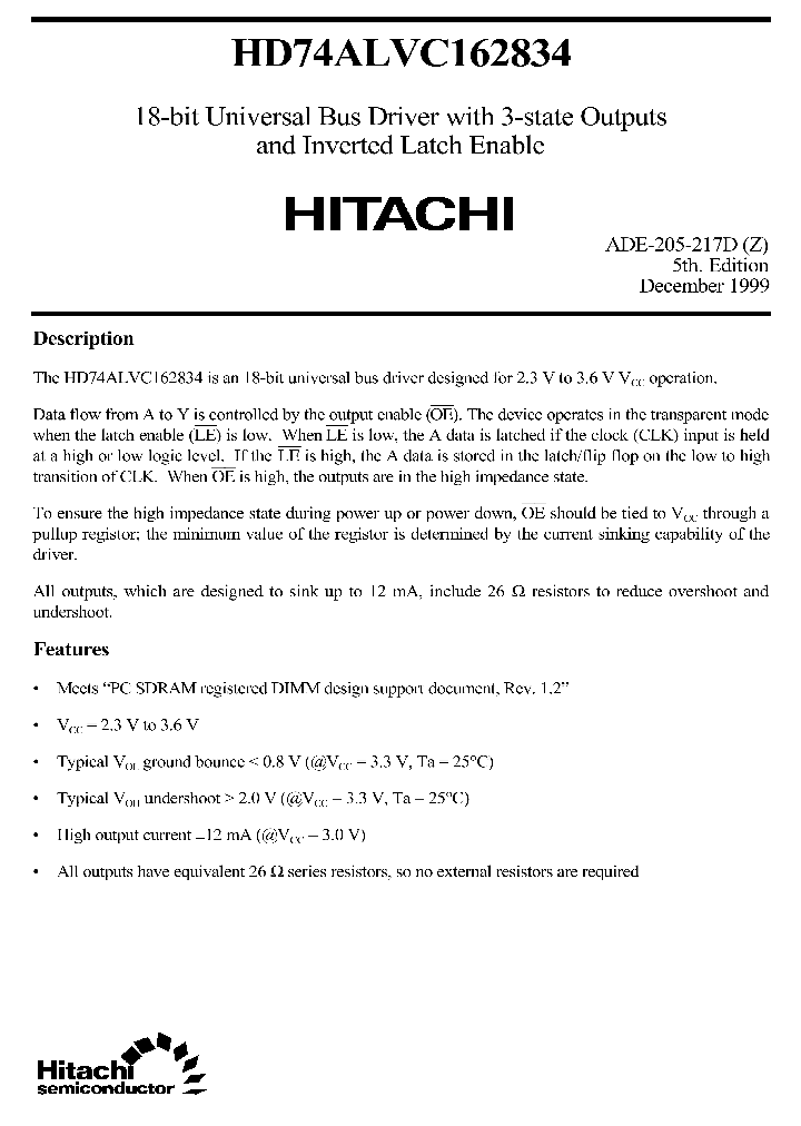 HD74ALVC162834_25045.PDF Datasheet