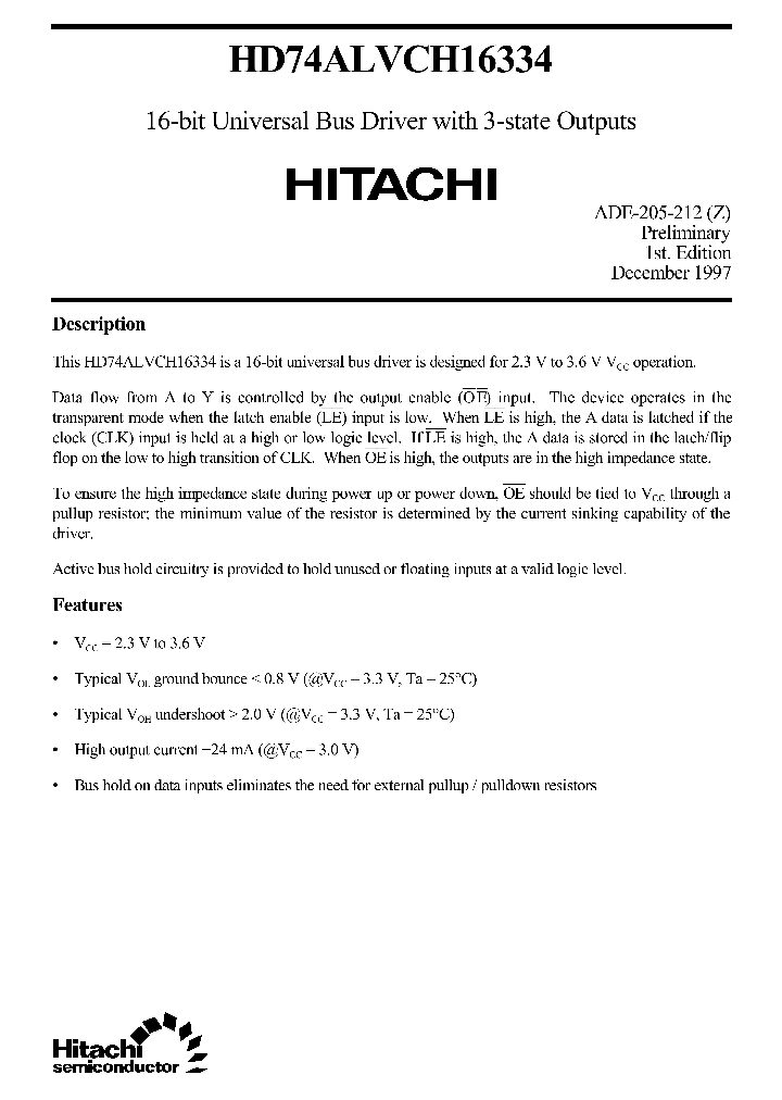 HD74ALVCH16334_25083.PDF Datasheet