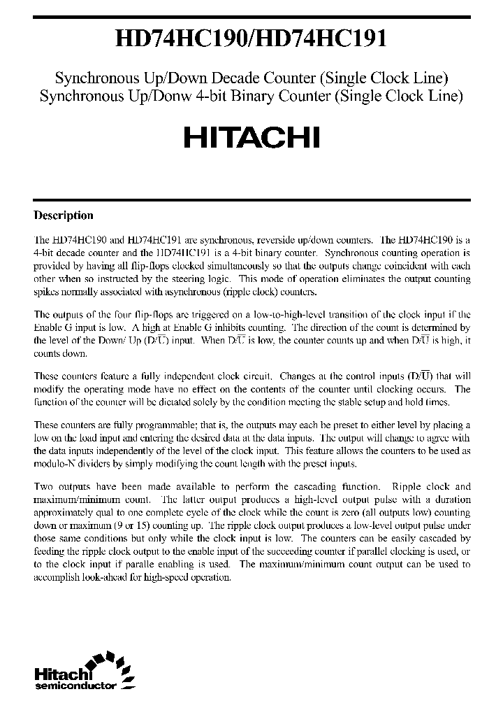 HD74HC191_142652.PDF Datasheet