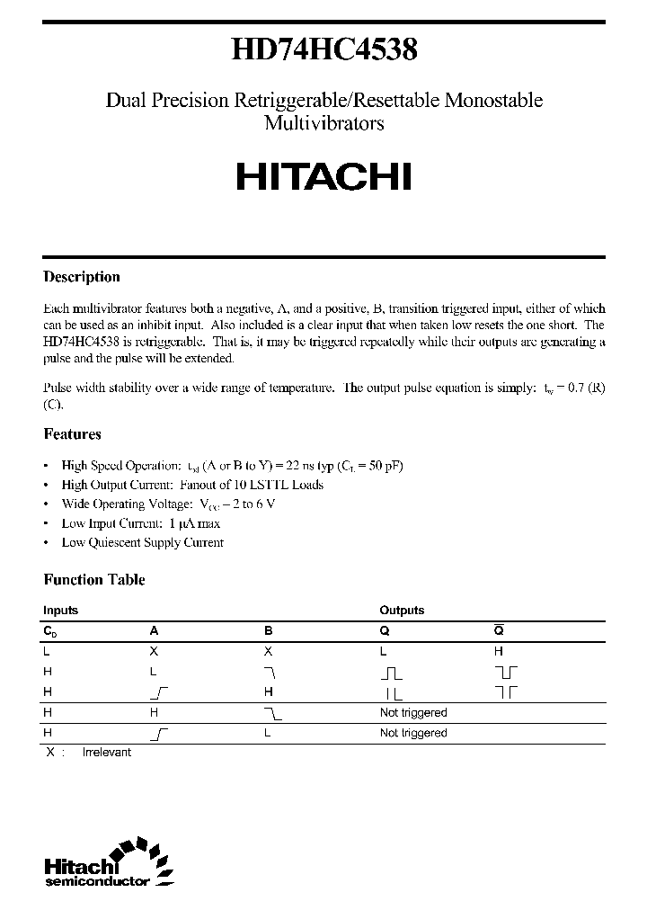 HD74HC4538_133560.PDF Datasheet