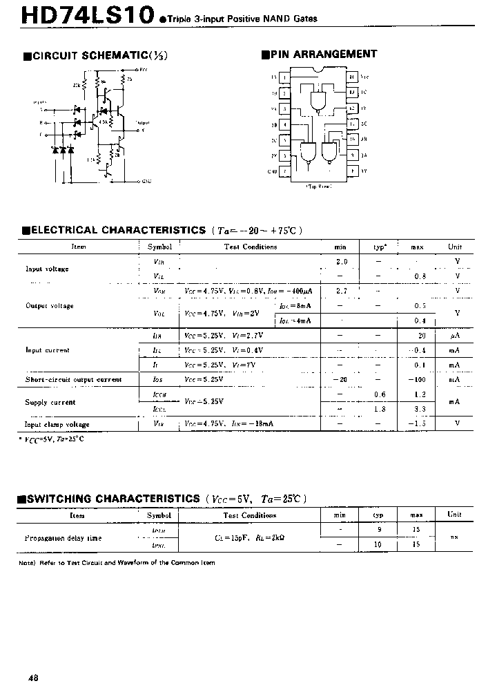 HD74LS10_81662.PDF Datasheet