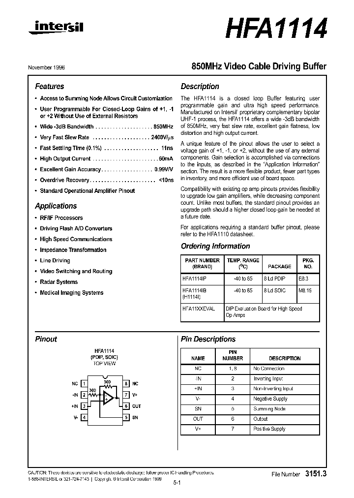 HFA1114_114663.PDF Datasheet