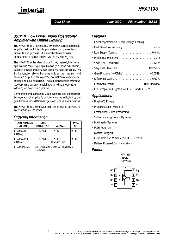 HFA1135_110763.PDF Datasheet